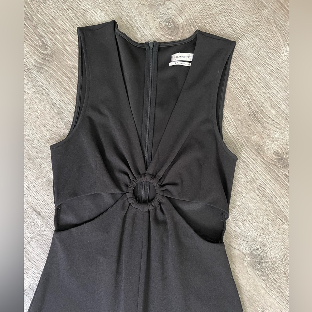 Disco worthy Black, Urban Outfitters cut out jumpsuit